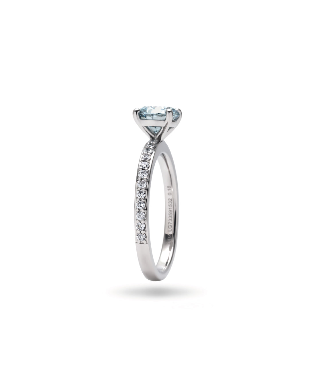 Agua 1.0ct Half Eternity ring RD