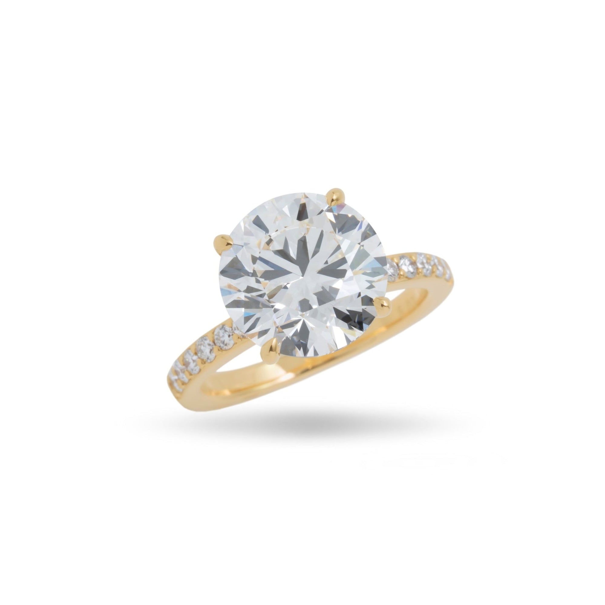 5.0カラット ハーフエタニティ ダイヤモンドリング / ラウンド