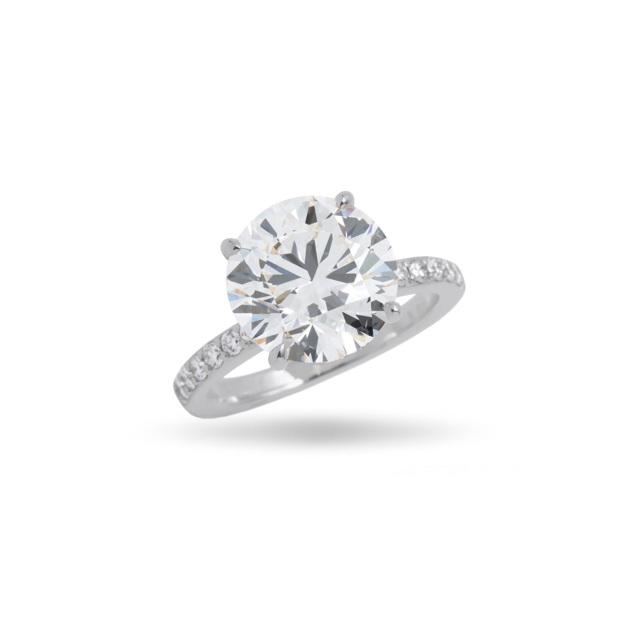 5.0カラット ハーフエタニティ ダイヤモンドリング / ラウンド