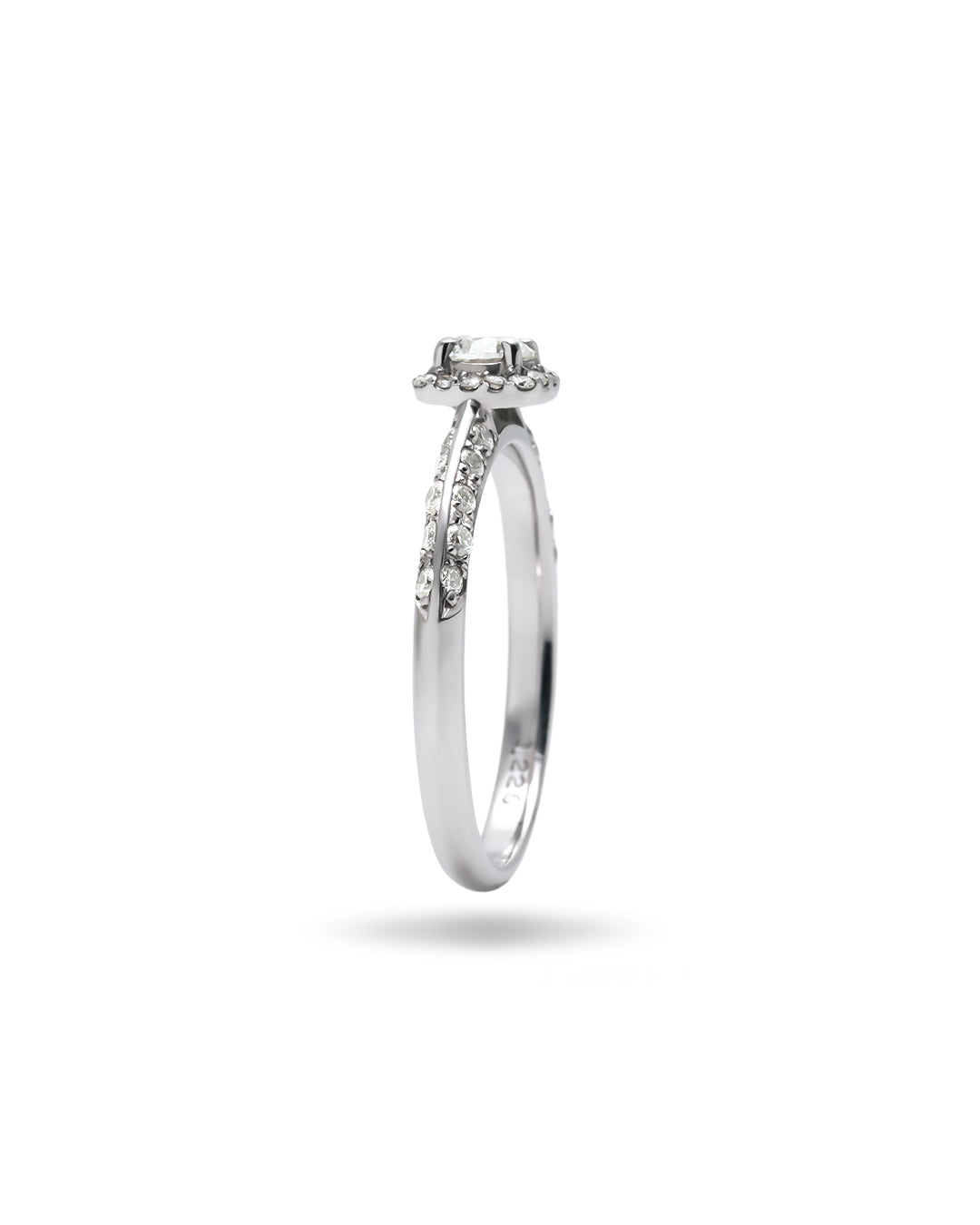 0.35ct Square Veil ring