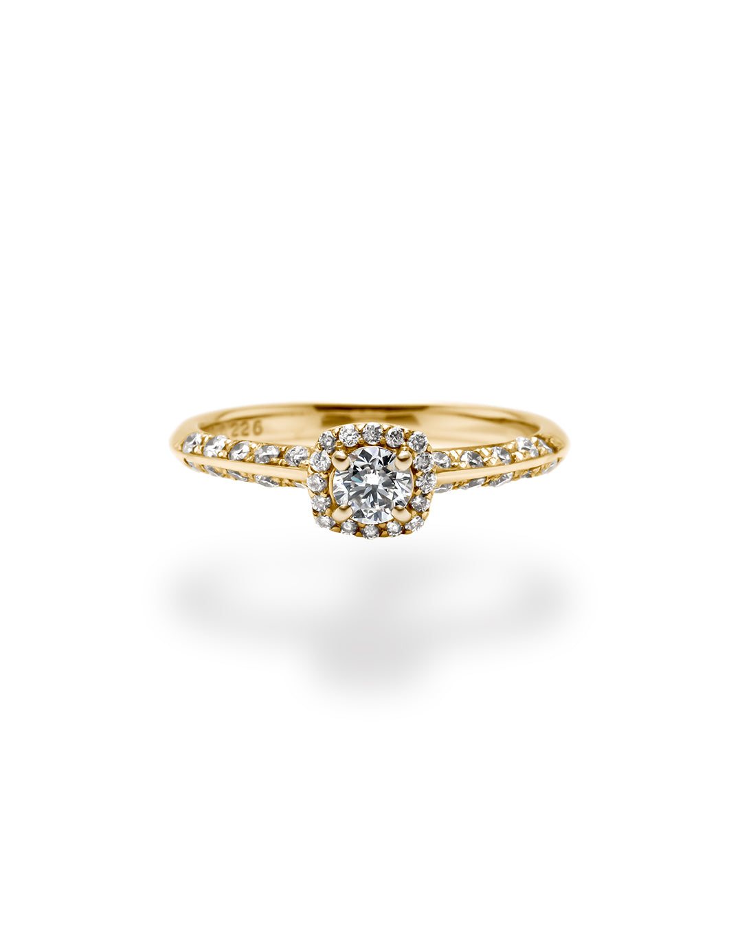 0.35ct Square Veil ring