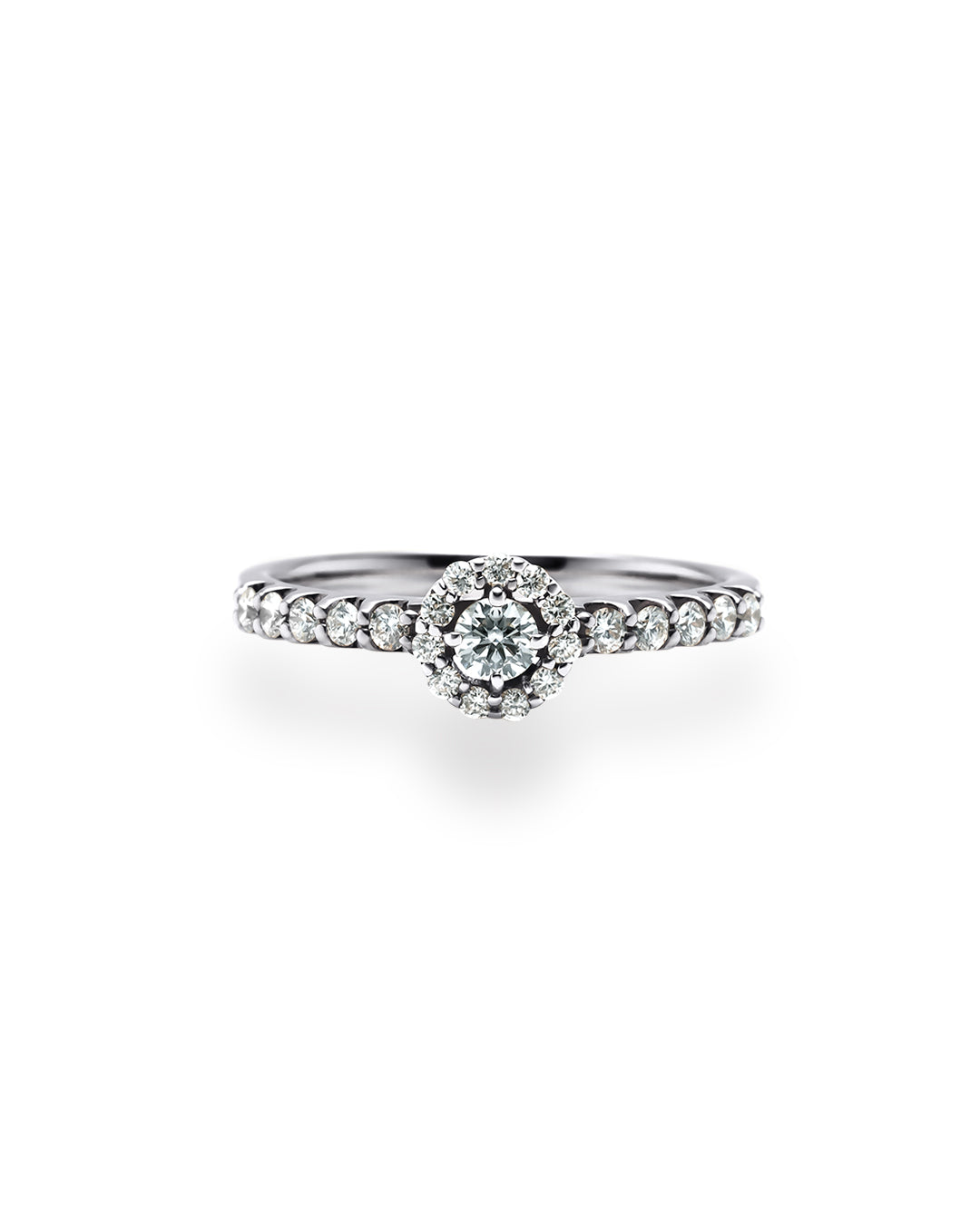 0.3ct Round Veil ring