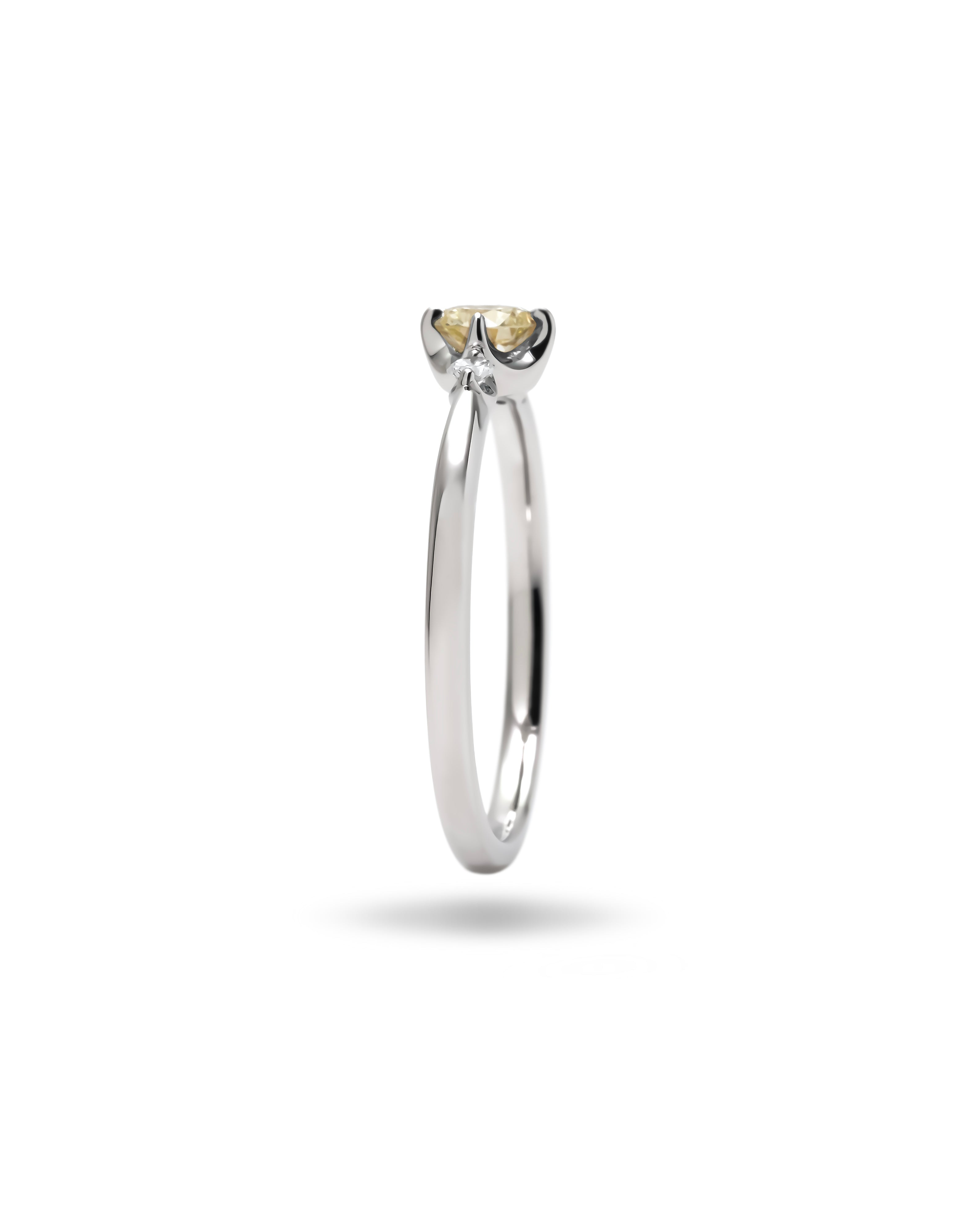 <water×light> 0.2ct ring(Sol Yellow)