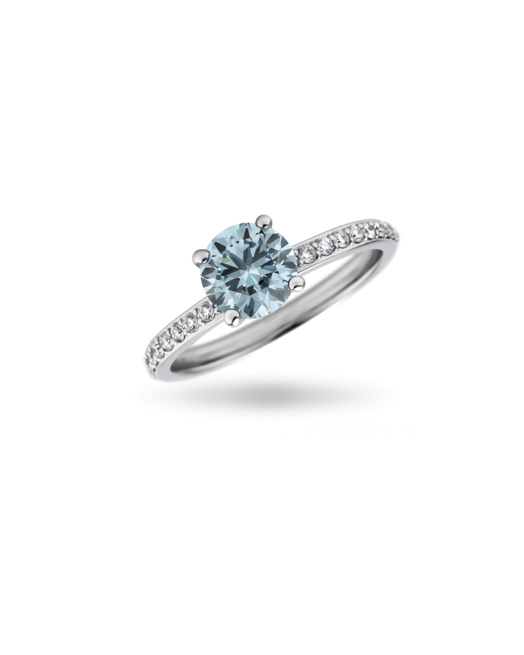 Agua 1.0ct Half Eternity ring RD