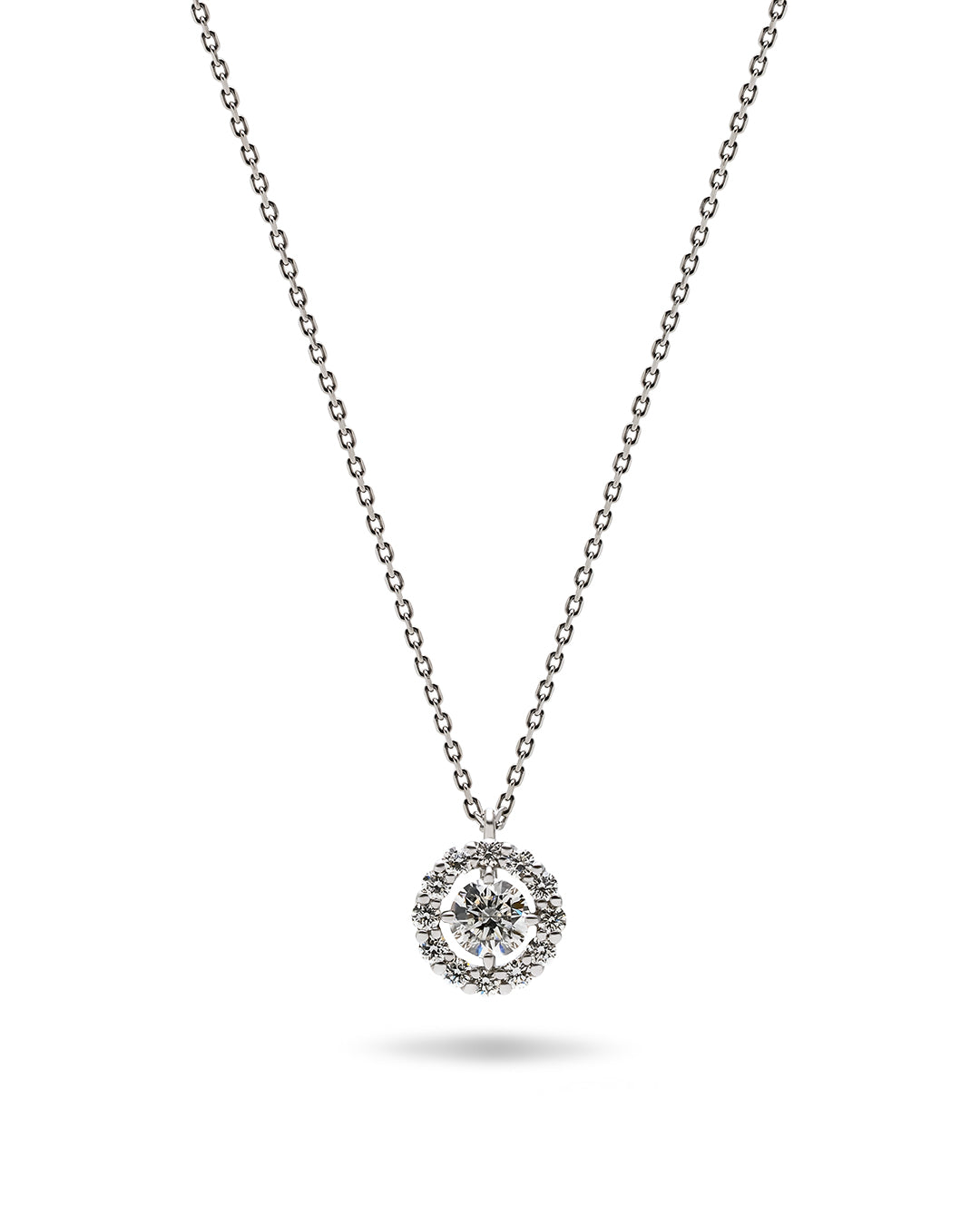 0.3ct Round Veil necklace