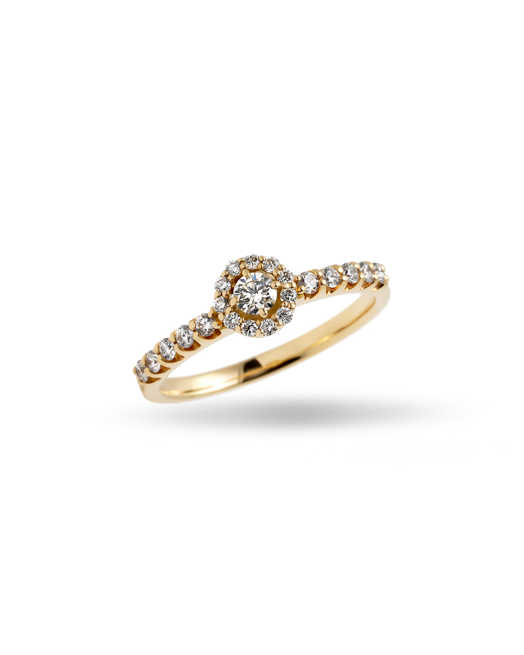 0.3ct Round Veil ring