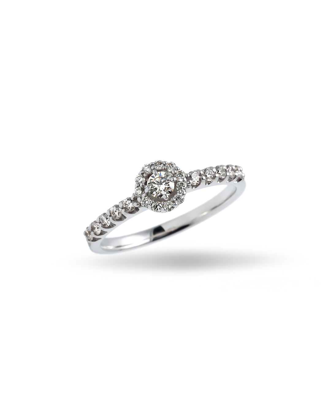 0.3ct Round Veil ring