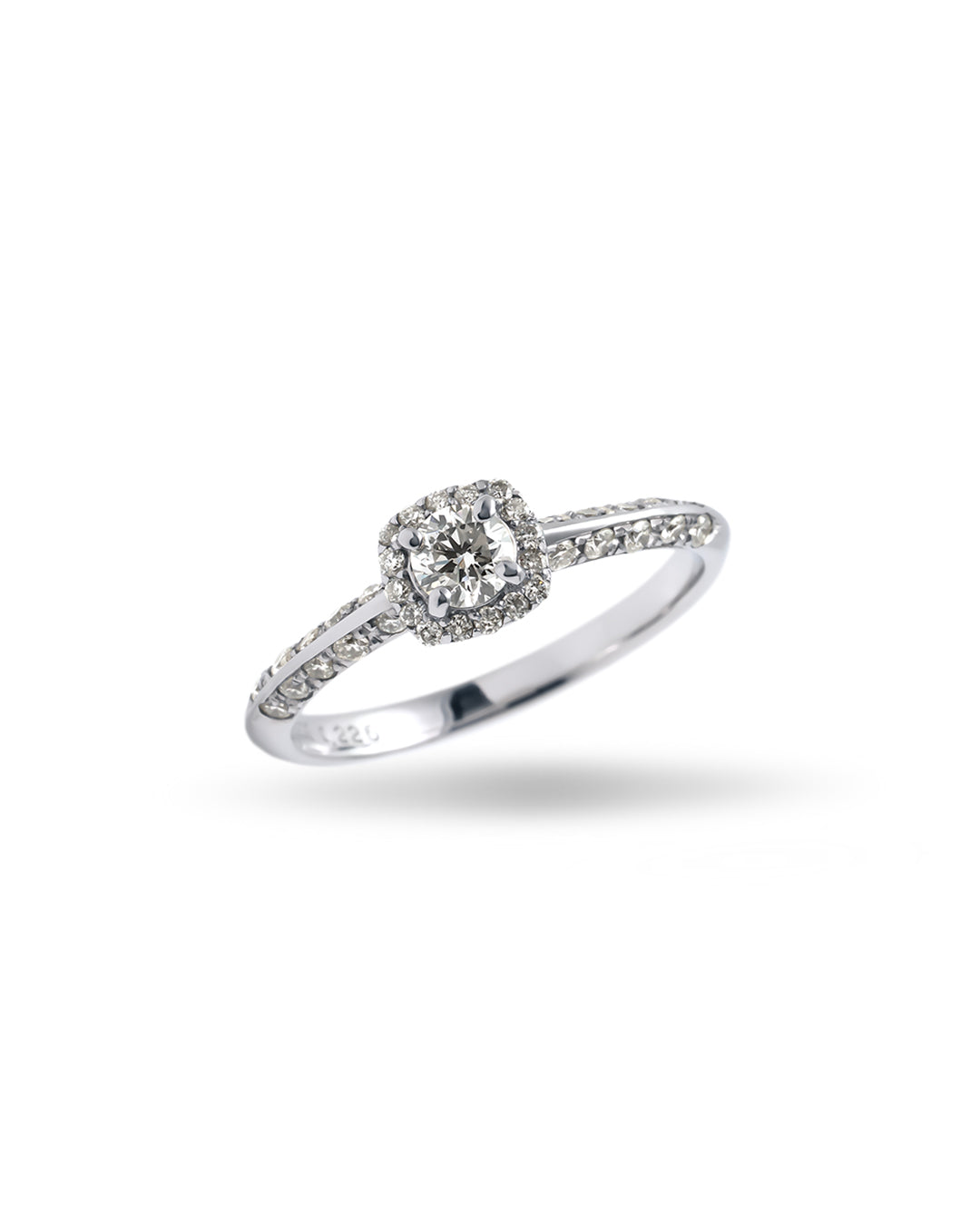 0.35ct Square Veil ring
