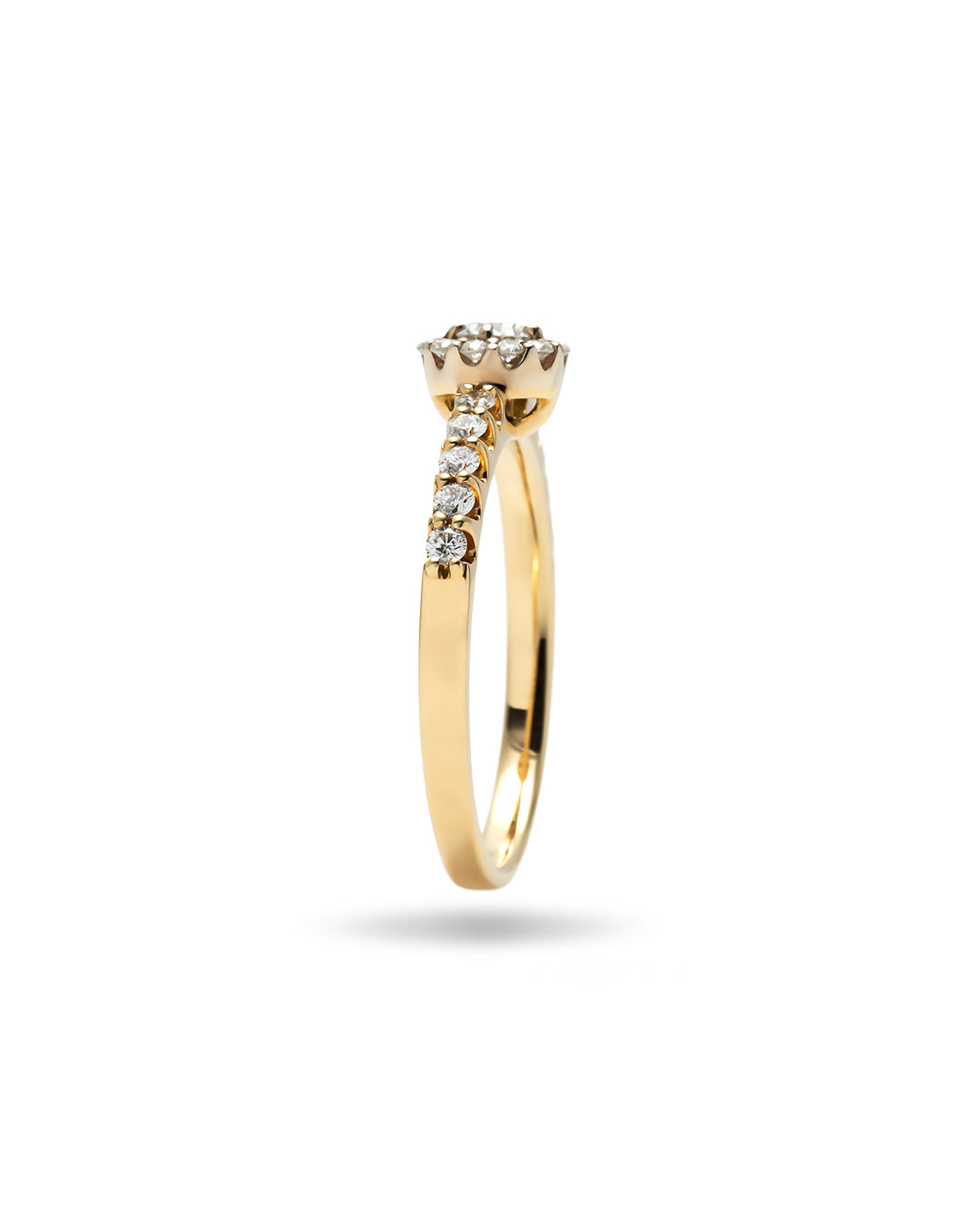 0.3ct Round Veil ring