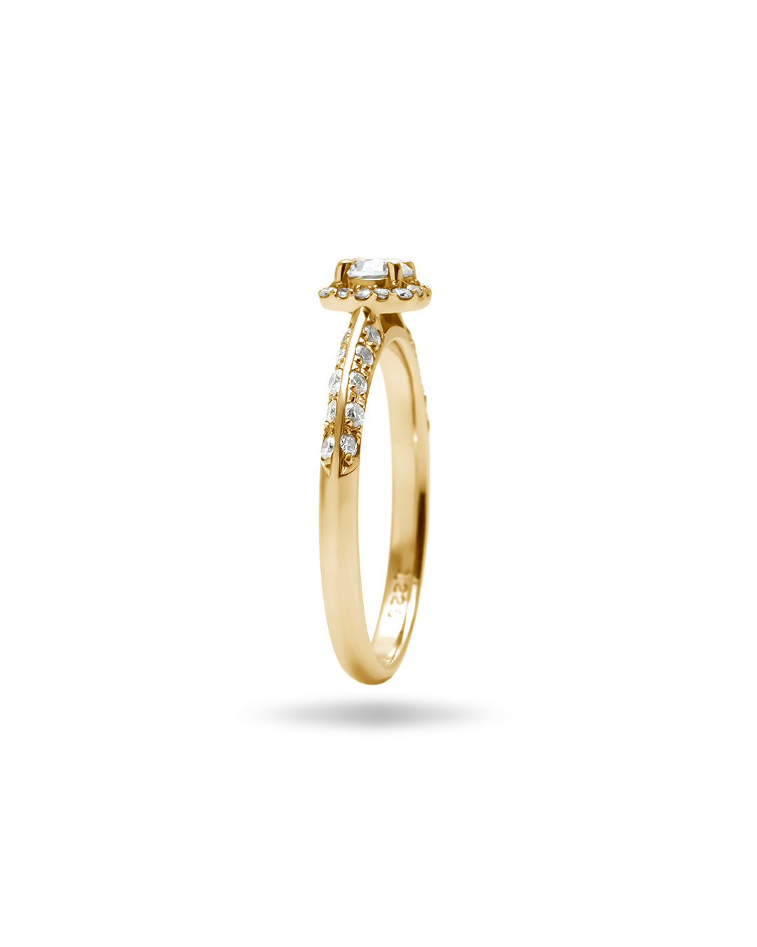 0.35ct Square Veil ring