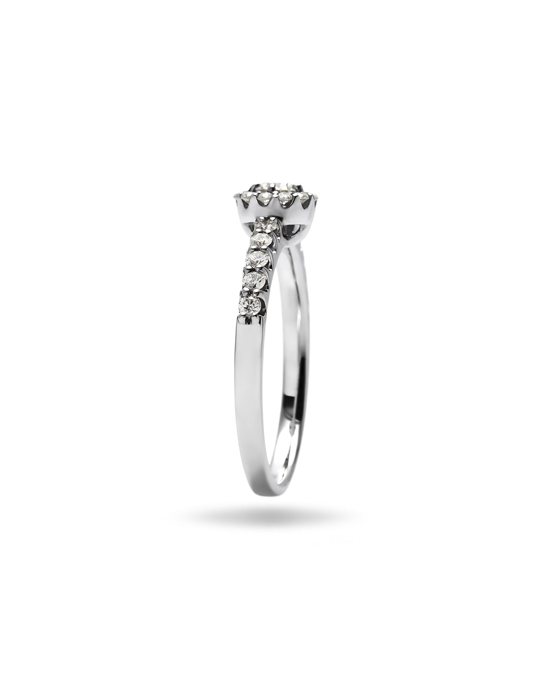 0.3ct Round Veil ring