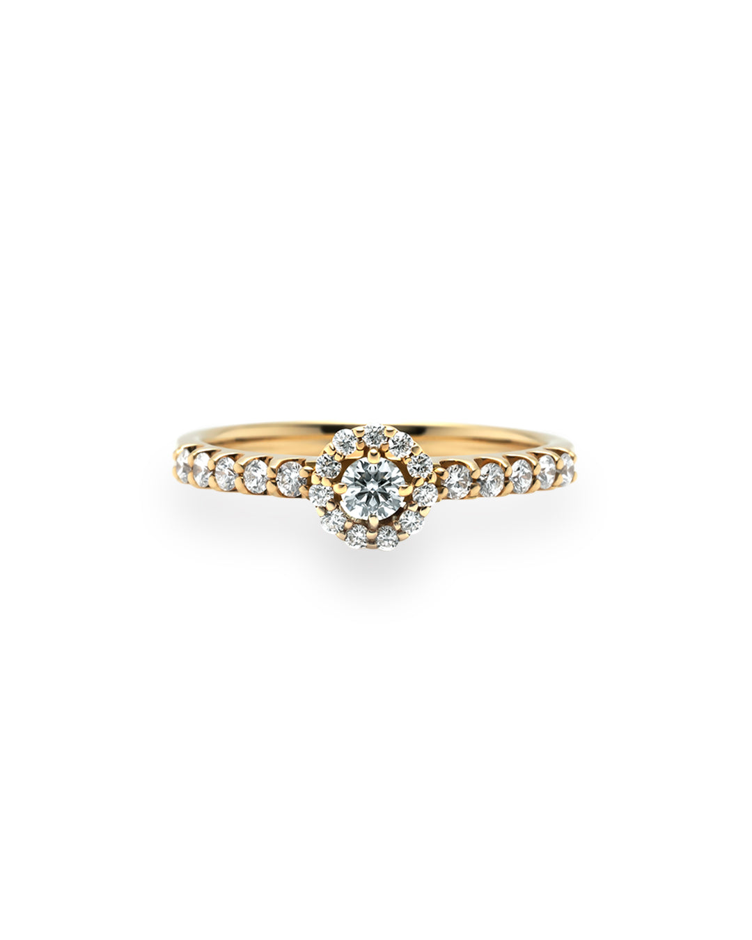 0.3ct Round Veil ring