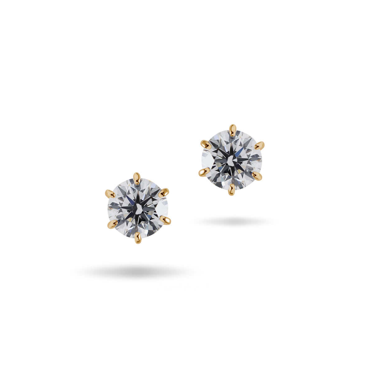Round_Cut_Earring_front_K18YG. 