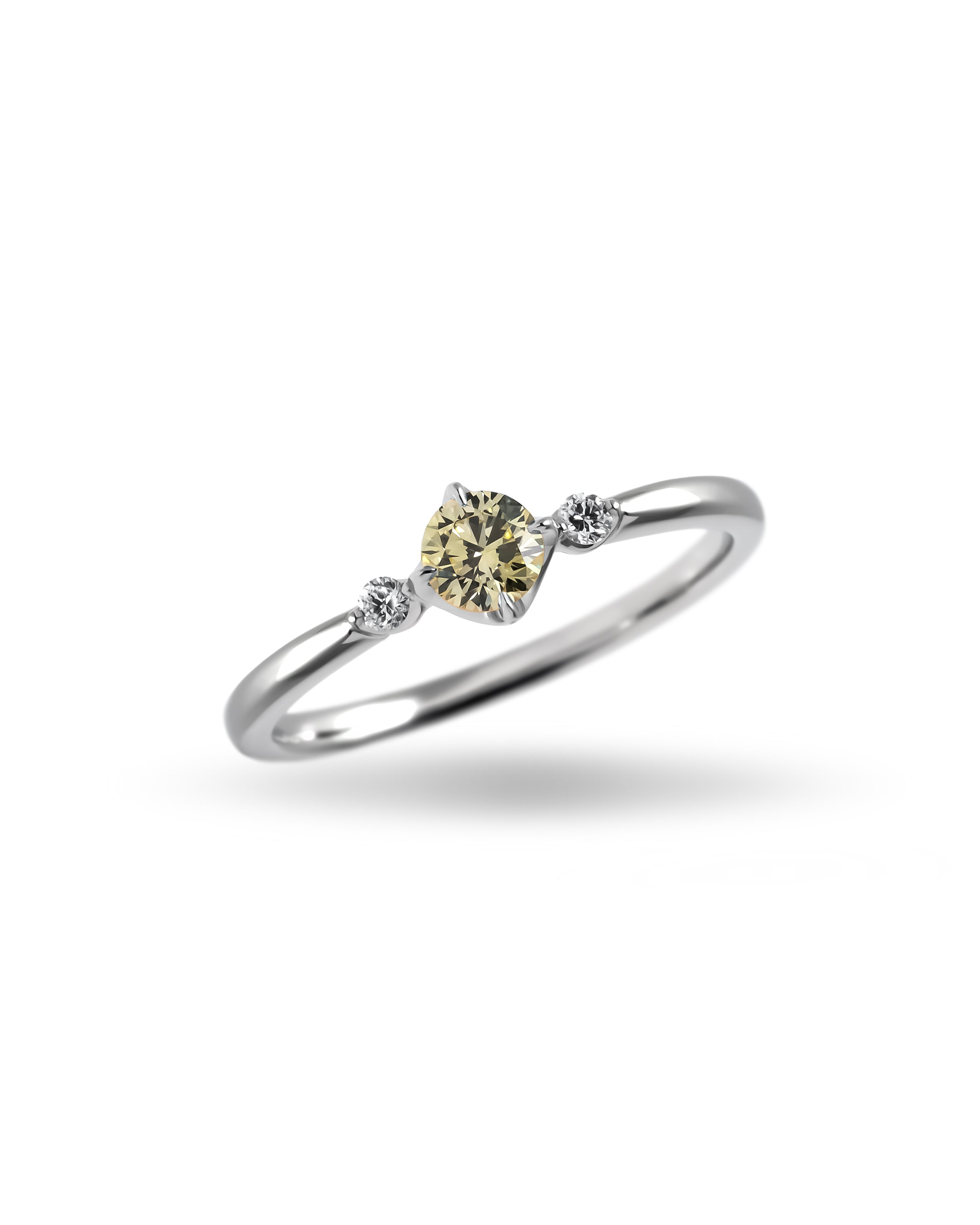 <water×light> 0.2ct ring（Sol Yellow）
