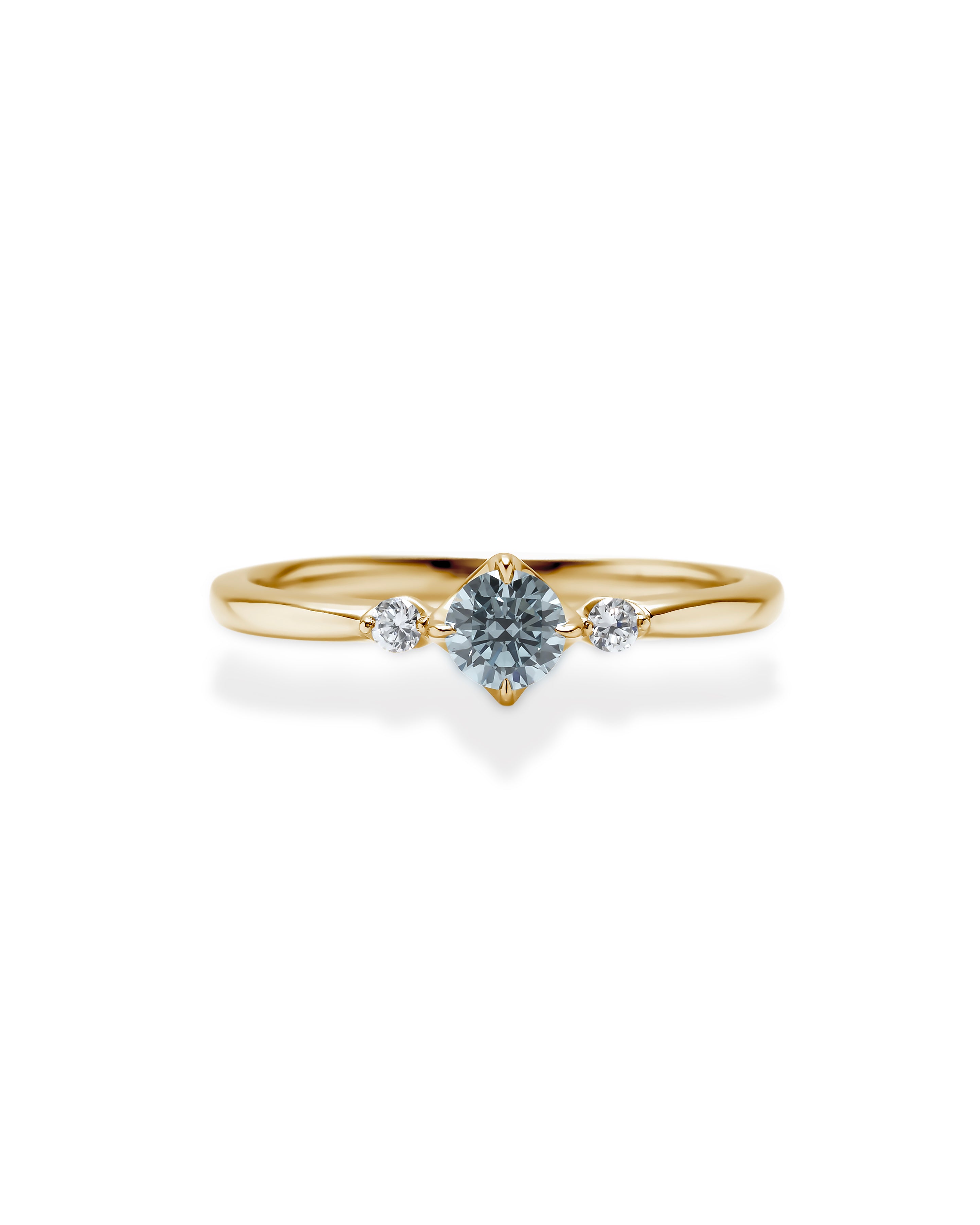 <water×light> 0.2ct ring（Agua Blue）